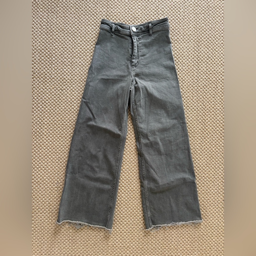 Zara Marine Straight green jeans